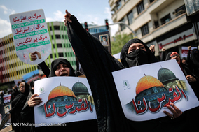راهپیمایی نمازگزاران تهرانی در محکومیت انتقال سفارت آمریکا به قدس