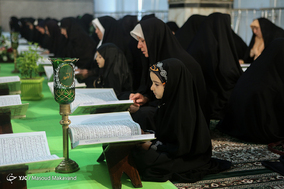 مراسم جزء خوانی قرآن کریم در حرم شاه عبدالعظیم