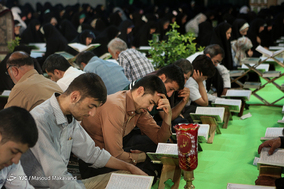مراسم جزء خوانی قرآن کریم در حرم شاه عبدالعظیم