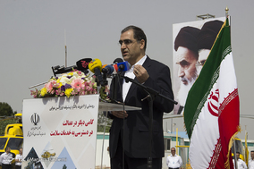 مراسم رونمايى از ٦ فروند هلكوپتر اورژانس هوايى در البرز