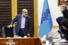 دیدار رئیس فدراسیون فوتبال و اعضای تیم ملی فوتسال بانوان با رئیس رسانه ملی‎