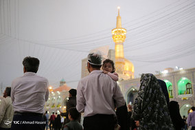 بارش رحمت الهی در مشهد مقدس