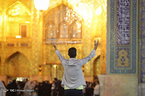 بارش رحمت الهی در مشهد مقدس