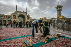آیین ترتیل خوانی نوجوانان قمی در حرم مطهر حضرت معصومه(س)‎