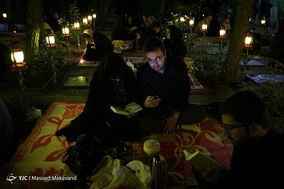 مراسم احیای شب نوزدهم ماه رمضان در قطعه شهدای گمنام بهشت زهرا(س)