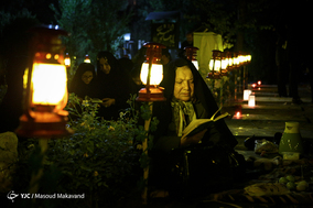 مراسم احیای شب نوزدهم ماه رمضان در قطعه شهدای گمنام بهشت زهرا(س)