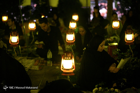 مراسم احیای شب نوزدهم ماه رمضان در قطعه شهدای گمنام بهشت زهرا(س)