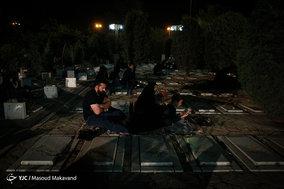 مراسم احیای شب نوزدهم ماه رمضان در قطعه شهدای گمنام بهشت زهرا(س)