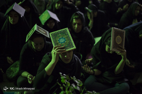 احیای شب بیست و یکم ماه رمضان در گلزار شهدای گمنام پارک چنگلی کوهسار