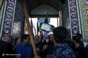 تشییع پیکر شهید مدافع حرم گل آقا مرادی در مشهد