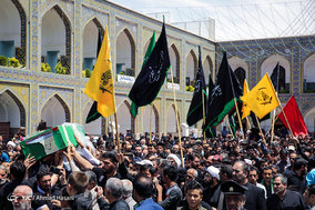 تشییع پیکر شهید مدافع حرم گل آقا مرادی در مشهد