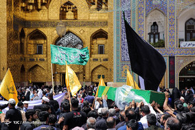 تشییع پیکر شهید مدافع حرم گل آقا مرادی در مشهد