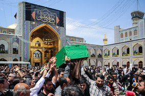 تشییع پیکر شهید مدافع حرم گل آقا مرادی در مشهد