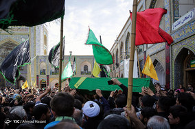 تشییع پیکر شهید مدافع حرم گل آقا مرادی در مشهد