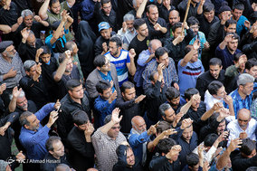 تشییع پیکر شهید مدافع حرم گل آقا مرادی در مشهد