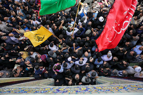 تشییع پیکر شهید مدافع حرم گل آقا مرادی در مشهد