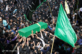 تشییع پیکر شهید مدافع حرم گل آقا مرادی در مشهد