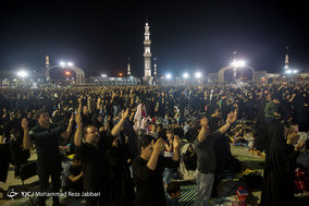 مراسم احیاء شب بیست و سوم ماه رمضان در مسجد جمکران قم