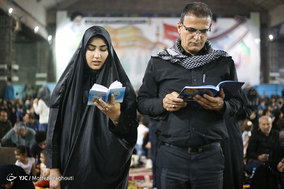 مراسم احیاء شب بیست و سوم ماه رمضان در مصلی اهواز