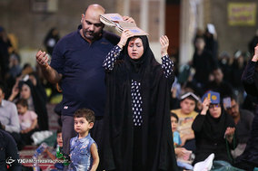 مراسم احیاء شب بیست و سوم ماه رمضان در مصلی اهواز