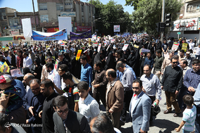 عدالت خواهی بین‌المللی - راهپیمایی روز قدس در کرمانشاه