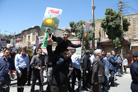 عدالت خواهی بین‌المللی - راهپیمایی روز قدس در کرمانشاه