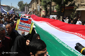 عدالت خواهی بین‌المللی - راهپیمایی روز قدس در کرمانشاه