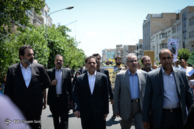 حضور شخصیت های کشوری و لشگری در راهپیمایی روز قدس