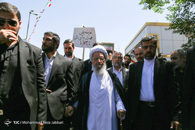 حضور شخصیت های کشوری و لشگری در راهپیمایی روز قدس