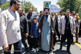 حضور شخصیت های کشوری و لشگری در راهپیمایی روز قدس