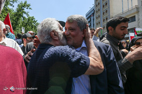 حضور شخصیت های کشوری و لشگری در راهپیمایی روز قدس