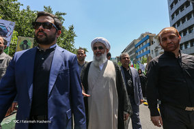 حضور شخصیت های کشوری و لشگری در راهپیمایی روز قدس