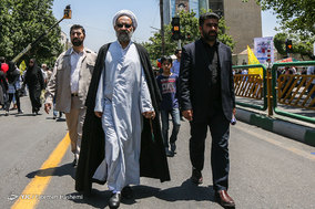 حضور شخصیت های کشوری و لشگری در راهپیمایی روز قدس