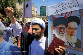 عدالت خواهی بین‌المللی - راهپیمایی روز قدس در قم