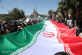 عدالت خواهی بین‌المللی - راهپیمایی روز قدس در کرمانشاه
