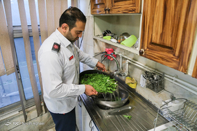 افطار با آتش نشانان ایستگاه دو‎