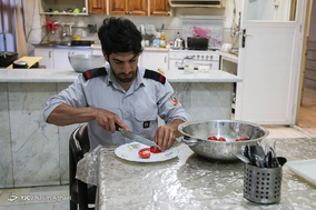 افطار با آتش نشانان ایستگاه دو‎