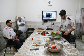افطار با آتش نشانان ایستگاه دو‎