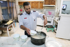افطار با آتش نشانان ایستگاه دو‎