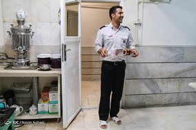 افطار با آتش نشانان ایستگاه دو‎