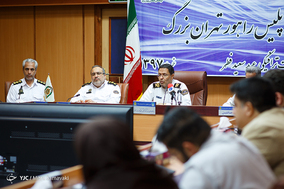 نشست رسانه ای رئیس پلیس راهور تهران بزرگ