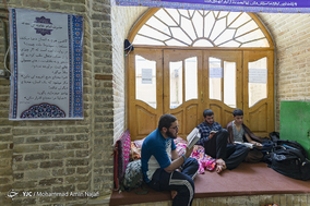 مراسم معنوی اعتکاف در مسجد جامع همدان