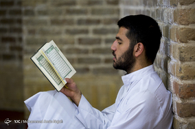 مراسم معنوی اعتکاف در مسجد جامع همدان