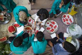 مراسم معنوی اعتکاف در مسجد جامع همدان