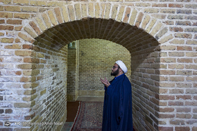 مراسم معنوی اعتکاف در مسجد جامع همدان