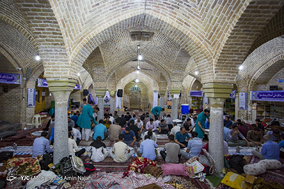 مراسم معنوی اعتکاف در مسجد جامع همدان