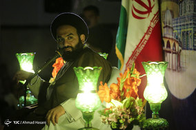 وداع با پیکرهای دو شهید گمنام دفاع مقدس در مراسم معنوی اعتکاف جوانان مشهد