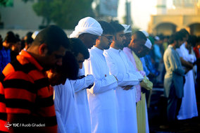نماز عید فطر در منطقه سنی نشین جزیره کیش