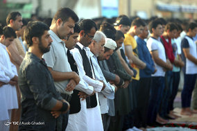 نماز عید فطر در منطقه سنی نشین جزیره کیش