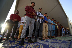 نماز عید فطر در منطقه سنی نشین جزیره کیش